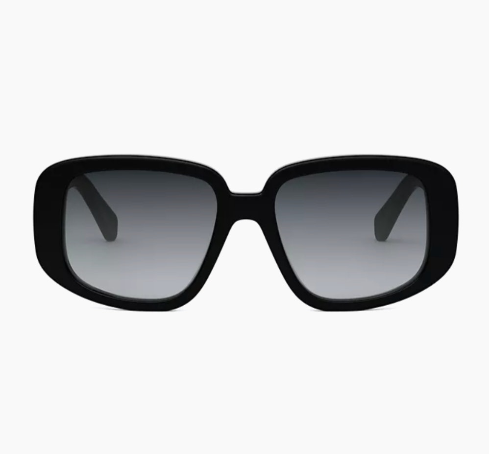 Celine Three Dots 55mm Geometric Sunglasses New